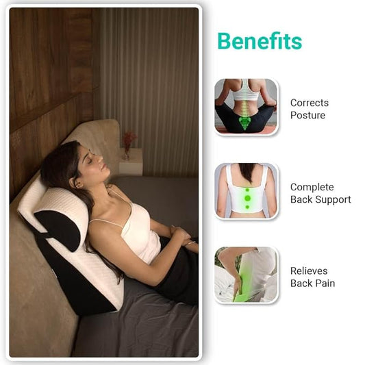 Optimal Support Wedge & Half Moon Pillow Combo