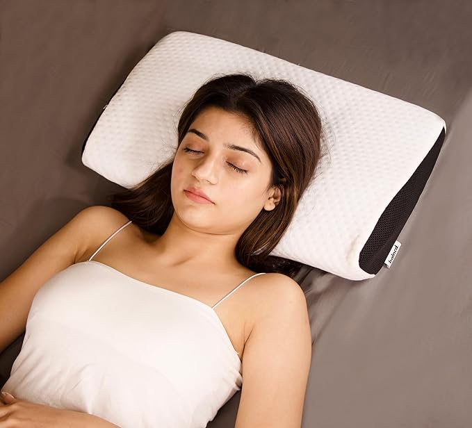 ergonomic contoured cervical orthopedic pillow